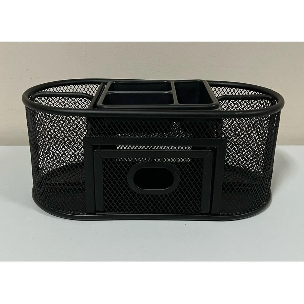 Black Metal Pen Pencil Holder Desk Organizer 🖤 #home #office #school #organizer